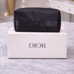 Christian Dior Beauté black cosmetic/toiletry pouch